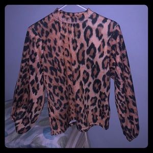 Leopard print blouse